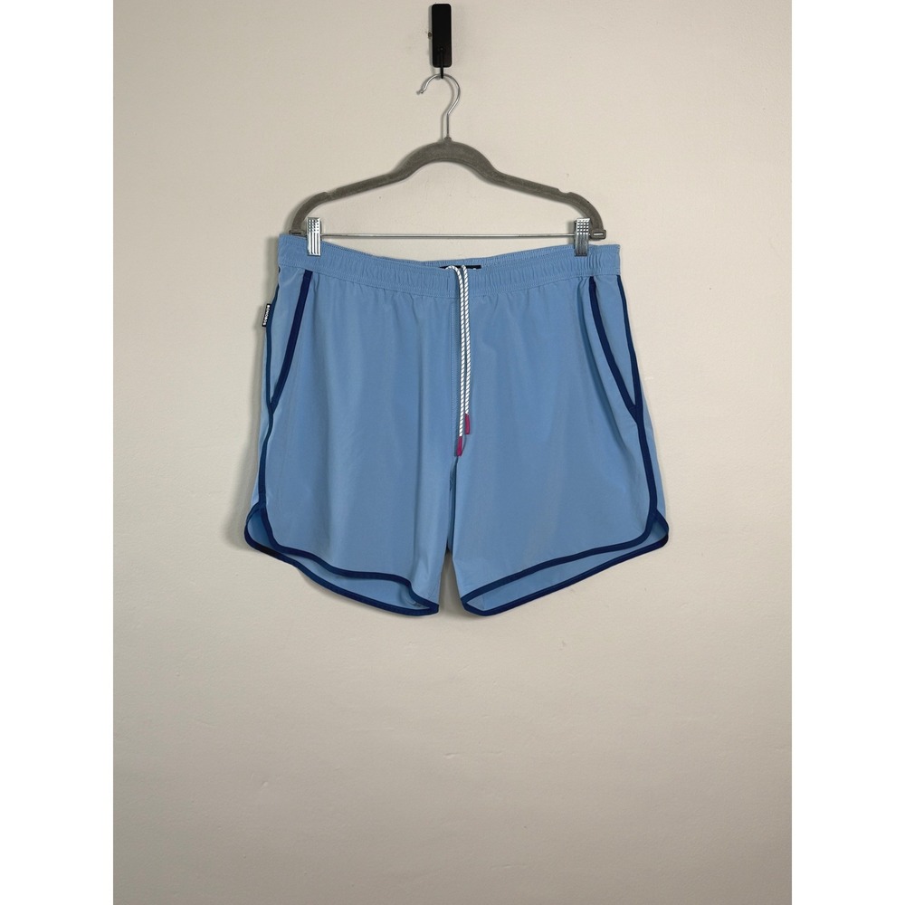 Bonobos Throwback Swim Trunks XL Light Blue Athletic 7" Inseam Mesh Lined Shorts